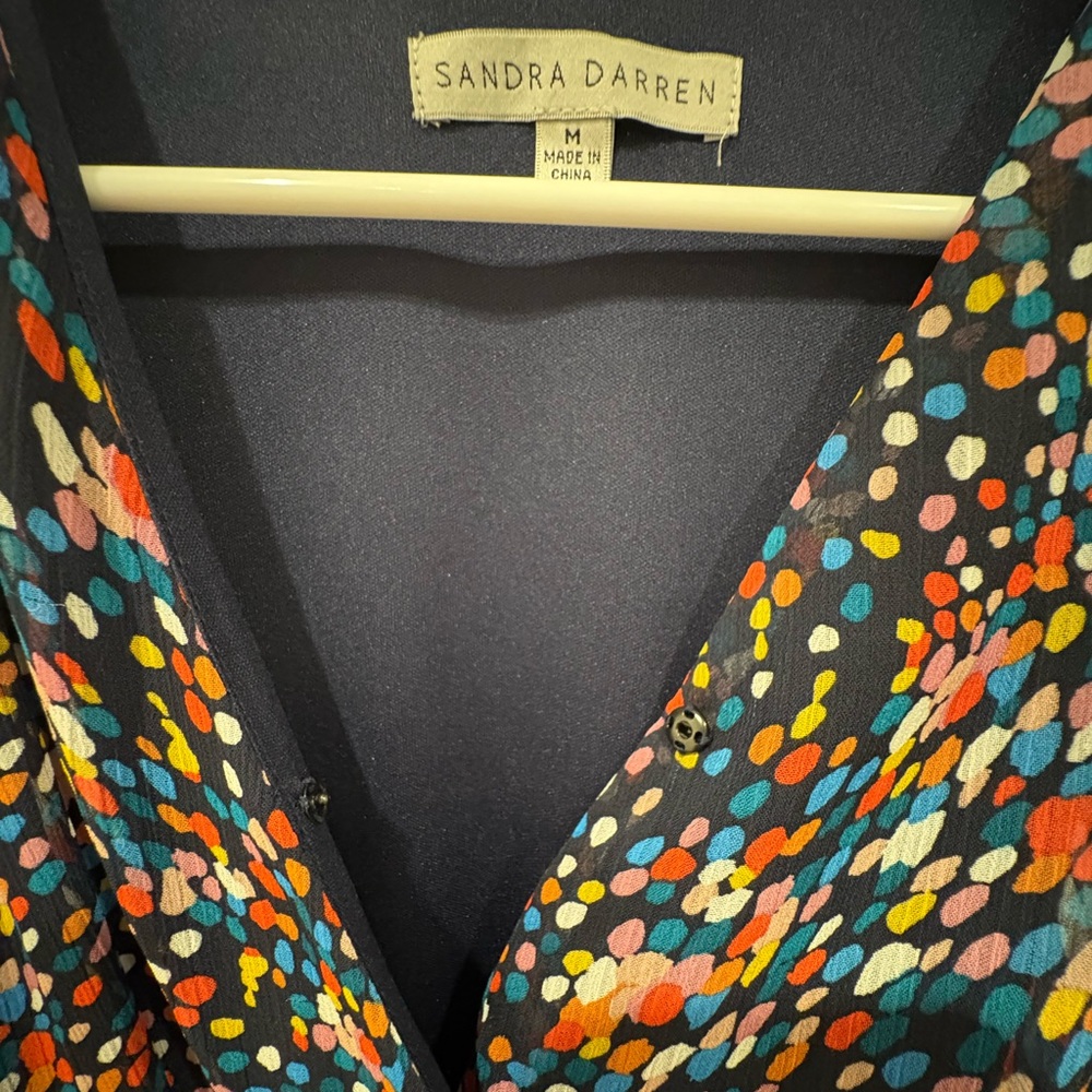 Sandra Darren confetti Midi Dress Size M - Picture 9 of 12